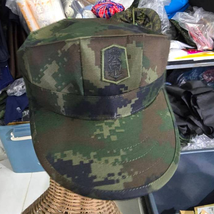 Navy Camouflage Cap Octagonal Shape | Shopee Malaysia