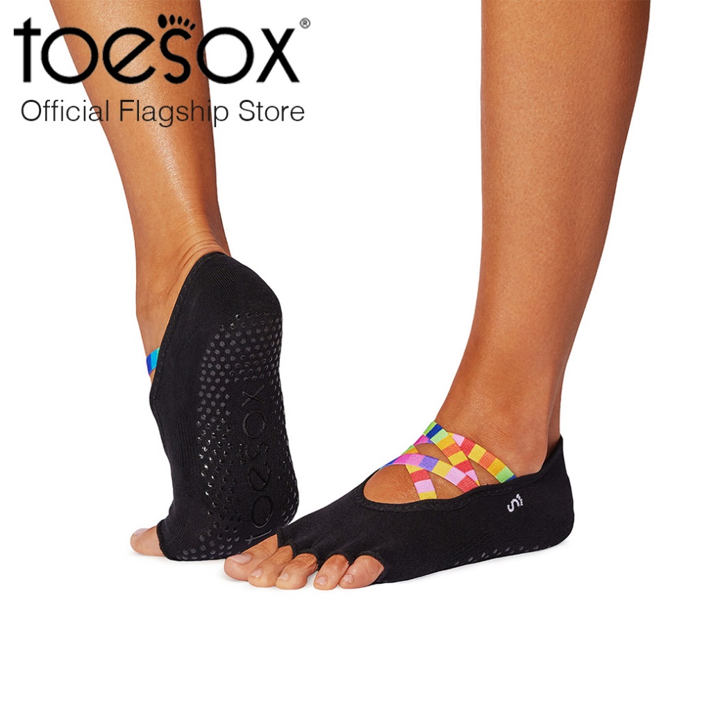 (New Spring 2025) ToeSox Grip Half Toe Elle Flash Anti-Slip Split Socks ...
