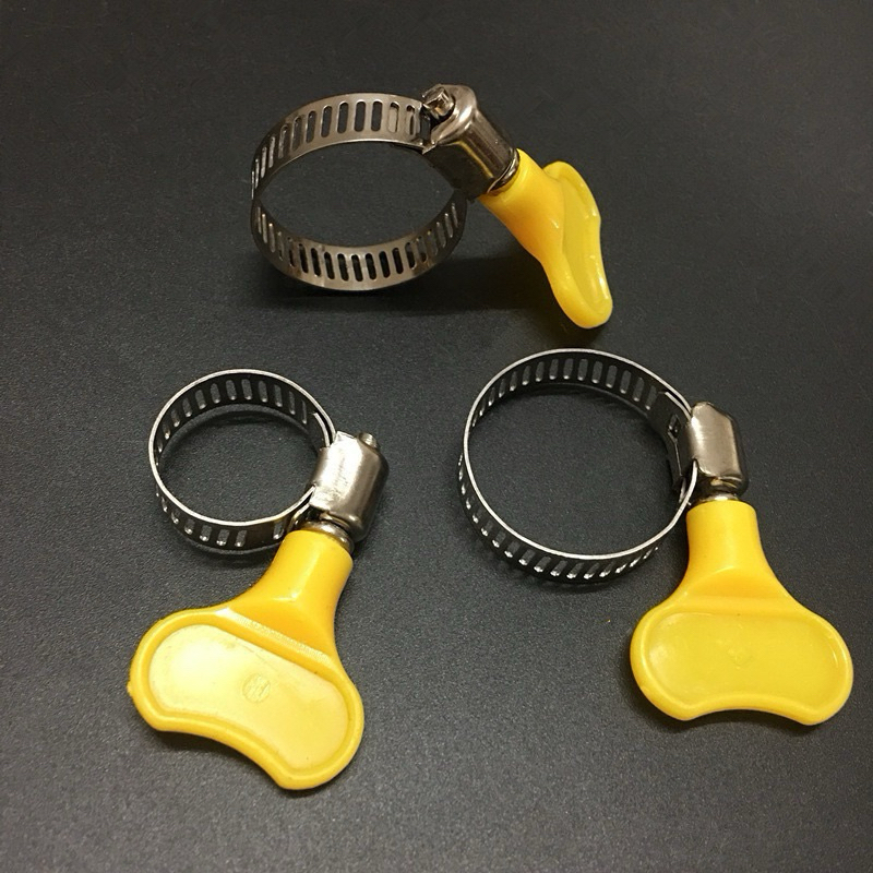 Hose Clamp Hand Crank Available In Many Sizes Pipe Clip Fish Tail Strap ...