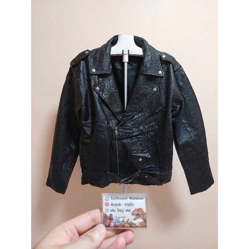Black Genuine Leather Jacket (Can Be Applied To The Cosplay Ghost rider ...