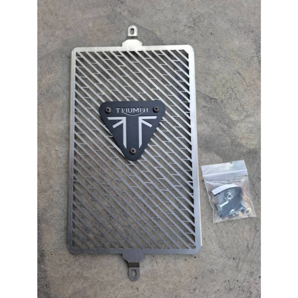 Triumph street twin t100/120 Radiator Guard Silver TP | Shopee Malaysia
