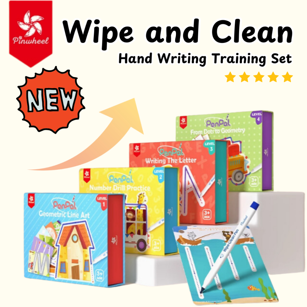 (New Model) Pinwheel Wipe and Clean Box Set Learning Line Drawing ...