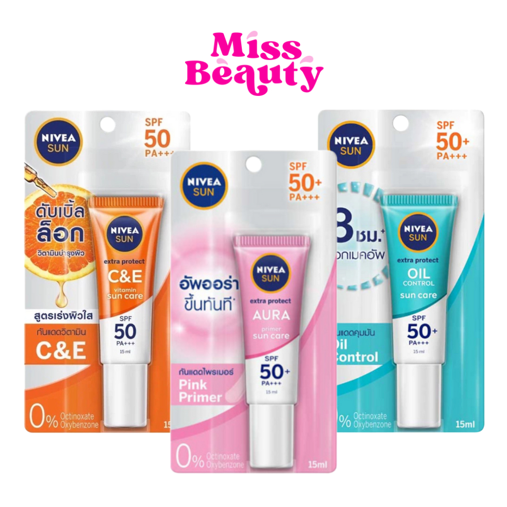 (Tube) Nivea Sun Aura face/C&E/Oil control Spf 50 PA+++ Facial