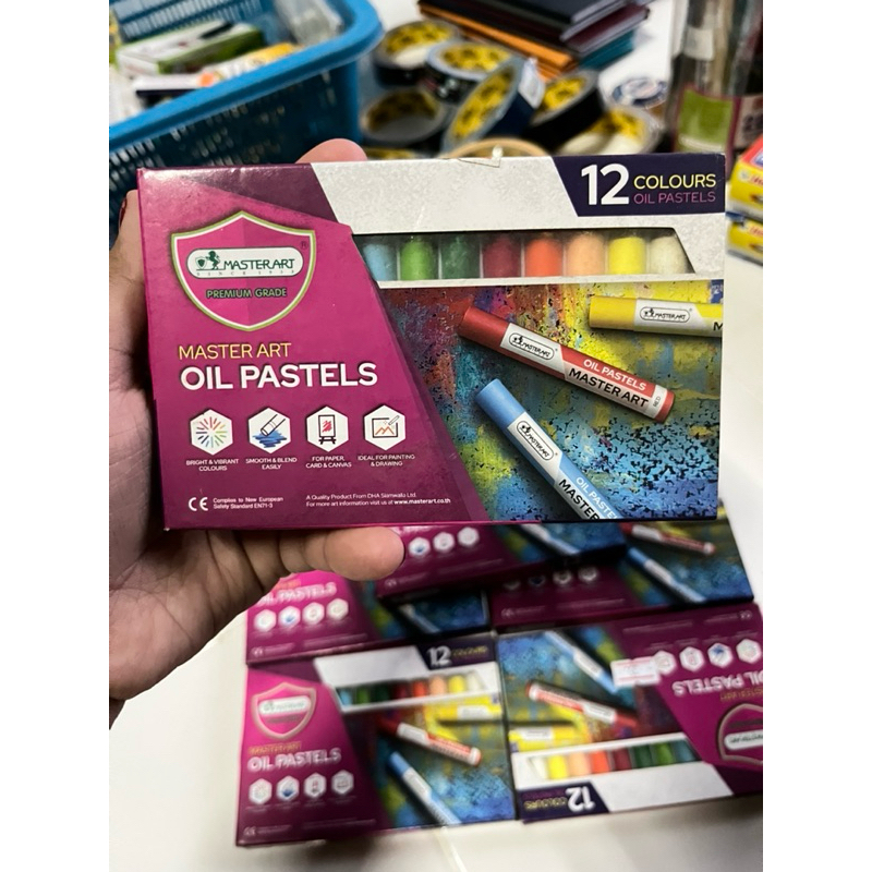 Master Art Chalk Paint 12 Color Oil Chalks 1 Box (Salk Color) | Shopee ...