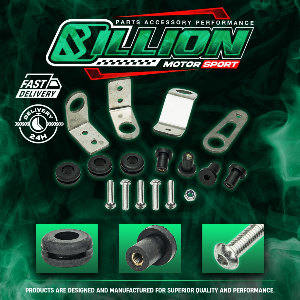 Billion Stainless Steel Radiator Mount Set Honda EG EK DC2 Swap Machine ...