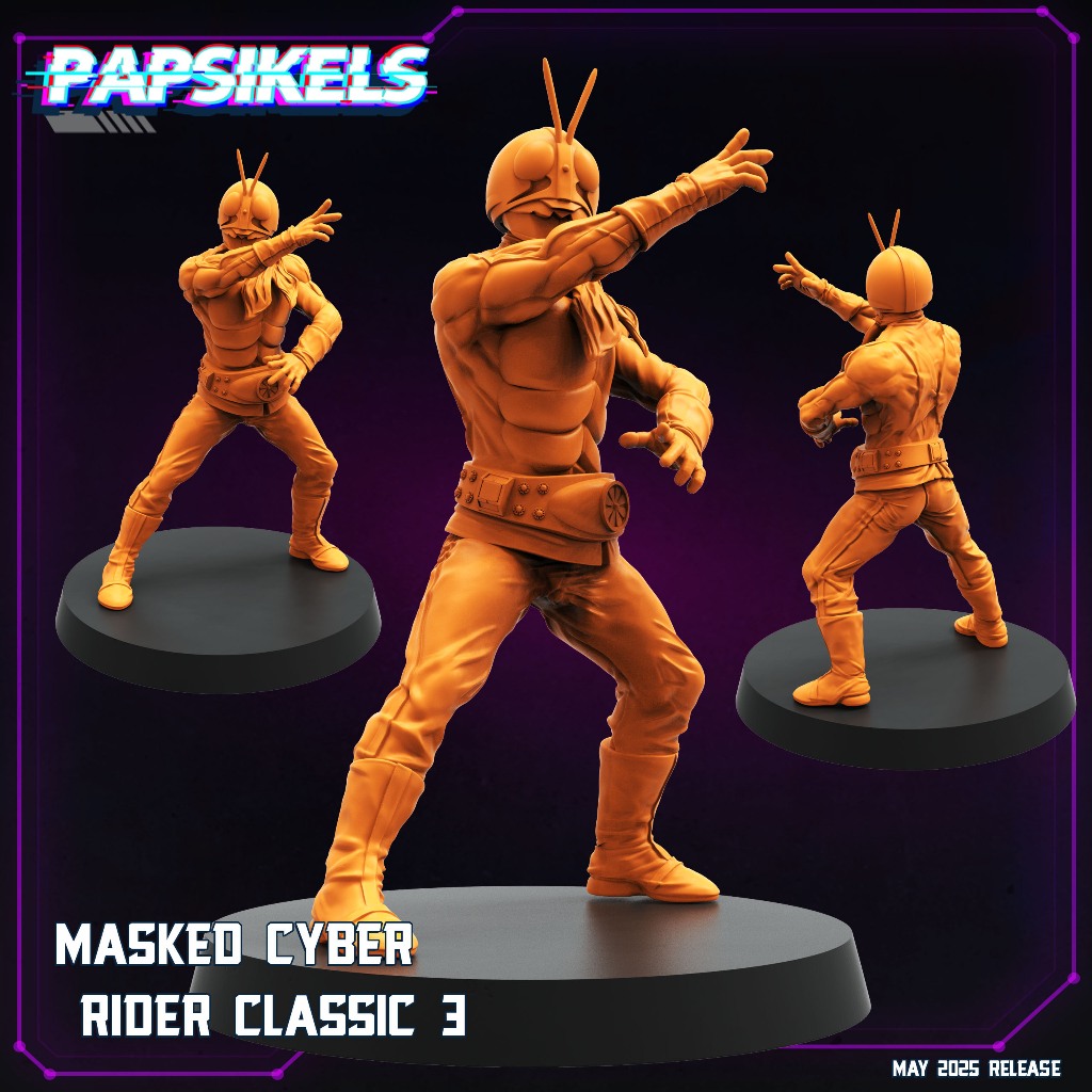 Masked Cyber Rider Classic 3-32mm Miniatures | Shopee Malaysia