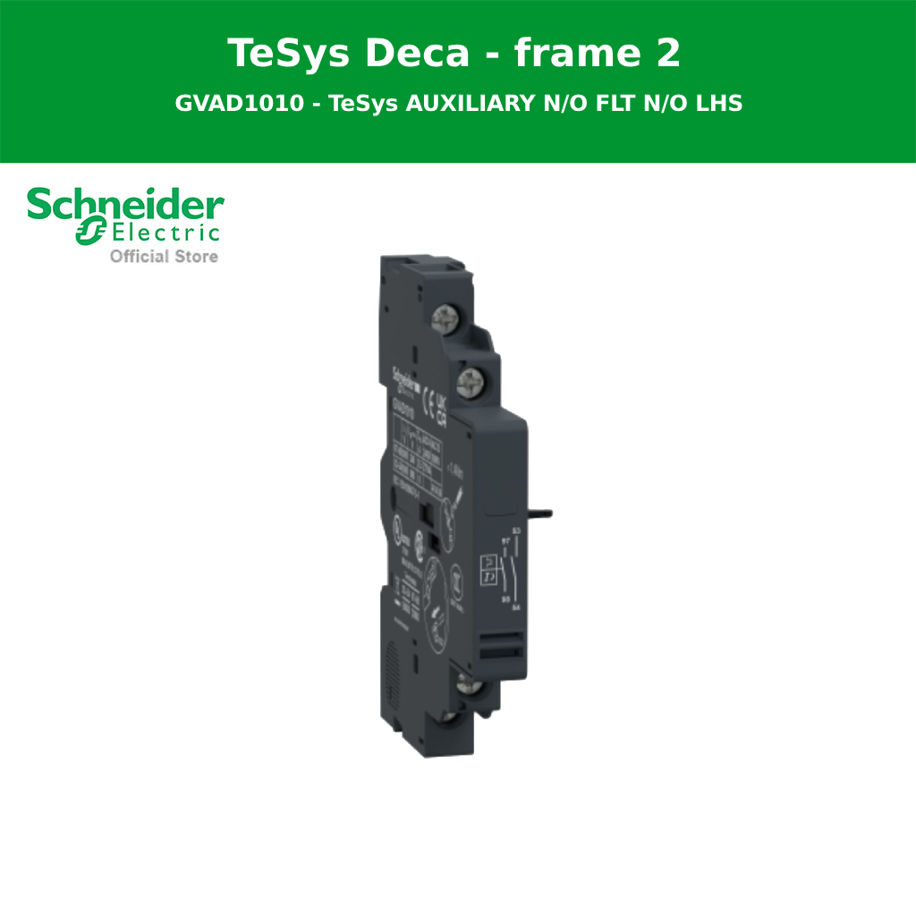 Schneider Electric Add-on contact block TeSys Deca Frame 2/3 1NO(fault ...