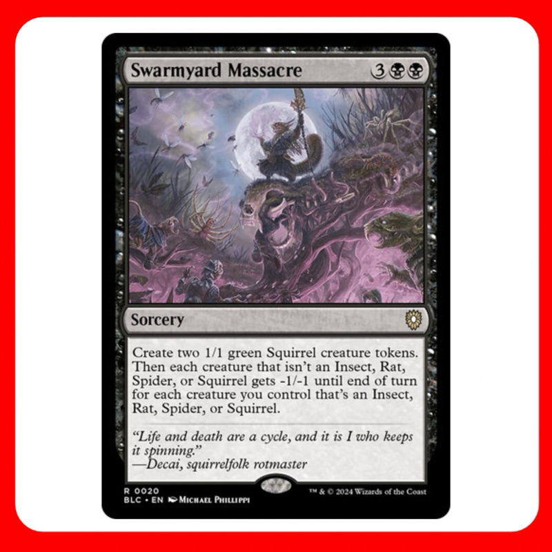 [MTG] Swarmyard Massacre [BLC] [BLACK] [RARE] [NORMAL] [ENG] (Magic ...