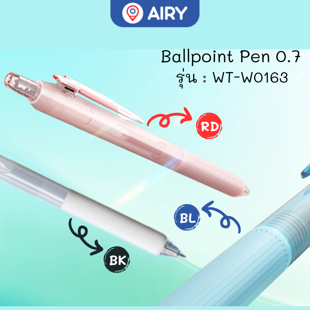 Writech Ballpoint Pen Model WT-W0163 Smooth Ball Press 0.7 Ink Blue Red ...