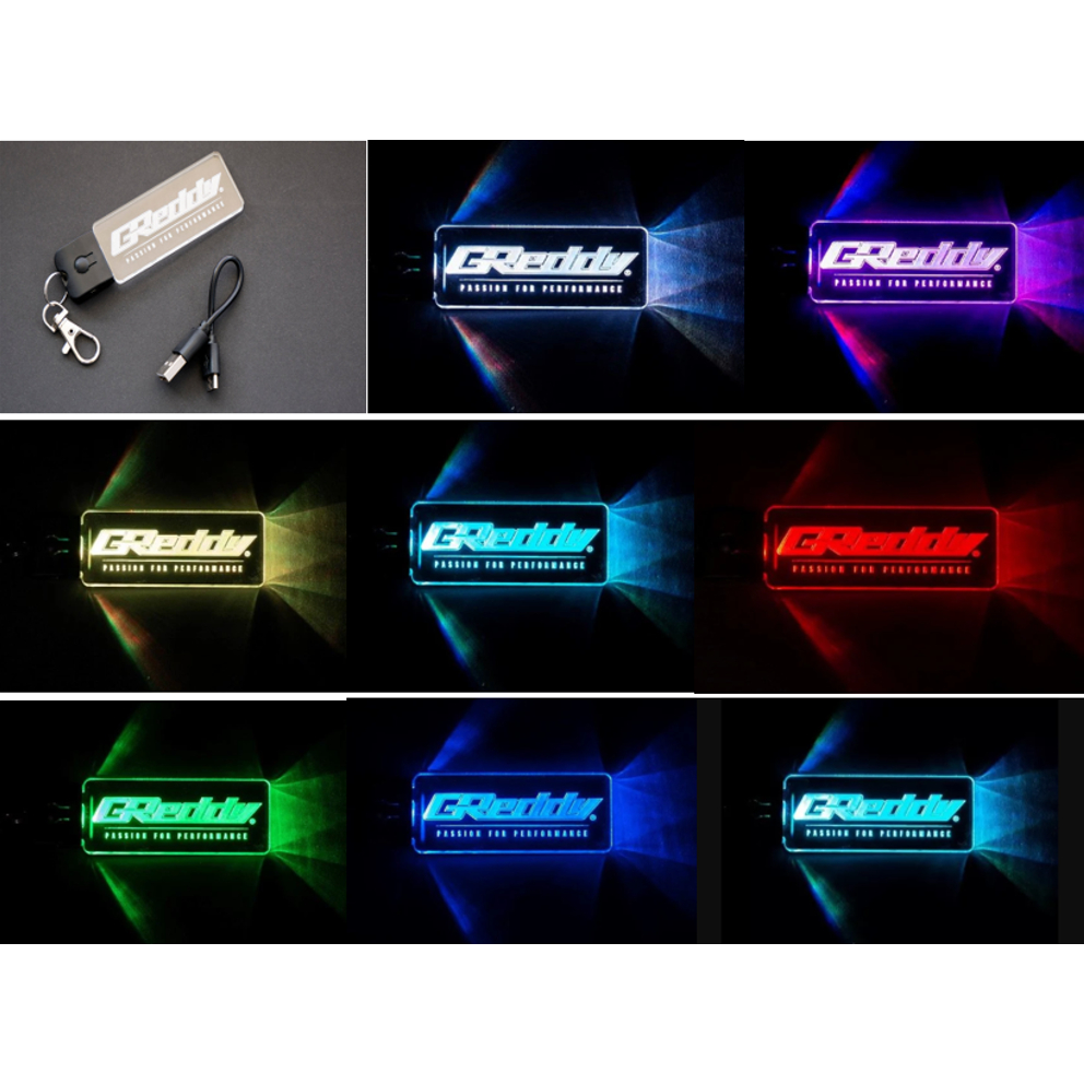 keychain TRUST GReddy LED Key Ring JDM Model With Light Tag Hanging ...