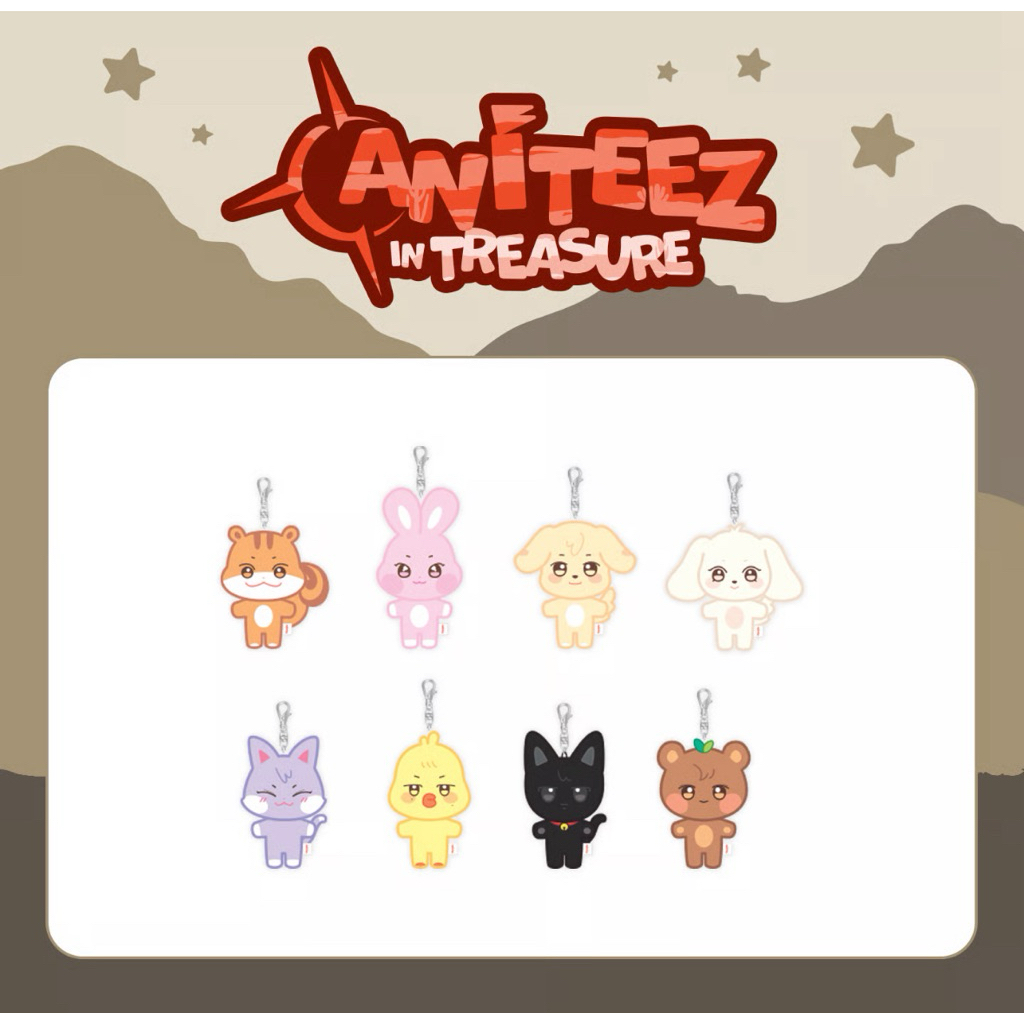 aniteez in treasure keyring ateez Keychain | Shopee Malaysia
