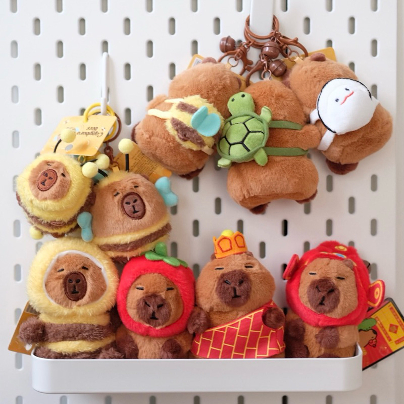 Cute Capybara Mouse Key Chain (With Bell & Badge Version) | Shopee Malaysia