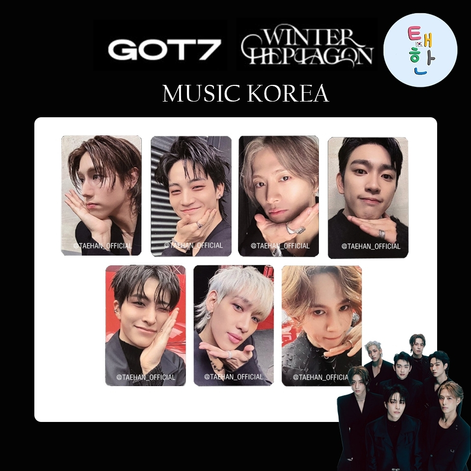 SHOPEE LIVE [GOT7] Only The PHOTOCARD EVENT Card Of The WINTER HEPTAGON ...