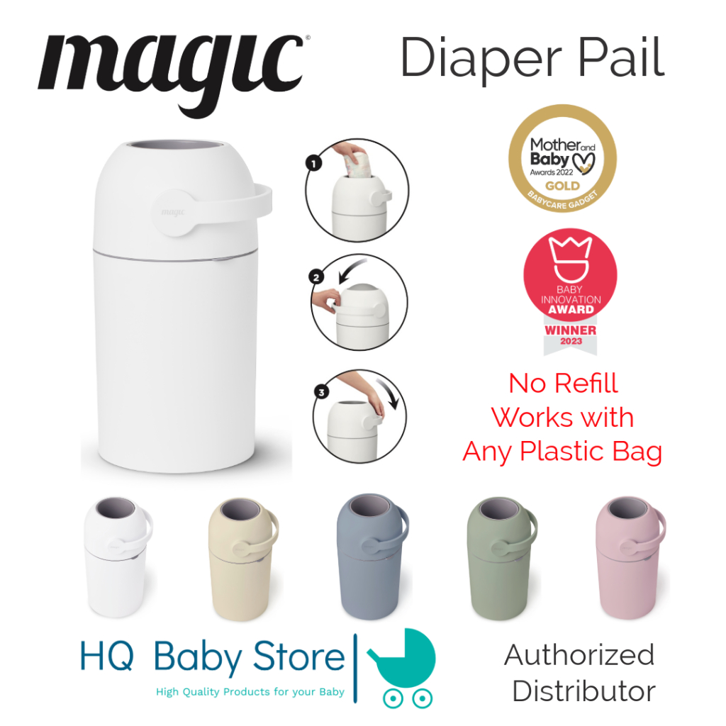 Magic Diaper Pail Majestic % Authentic Product Collection Bin 99. Can ...