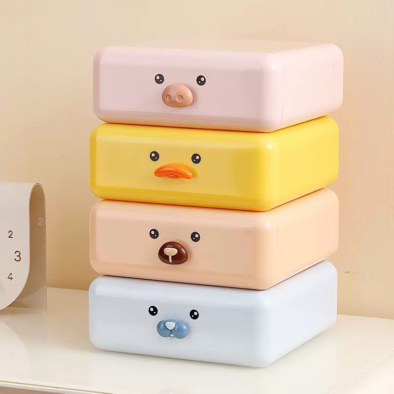 Complete Set Of Large And Small Desktop Storage Box Stationery Drawer ...