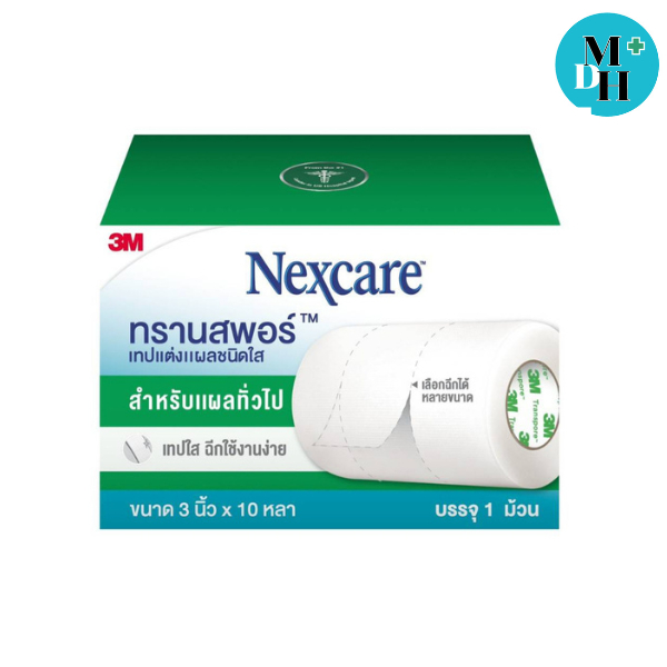 3M Nexcare Transpore Size 3 Inches x 10 Yards Clear Wound Dressing Tape ...