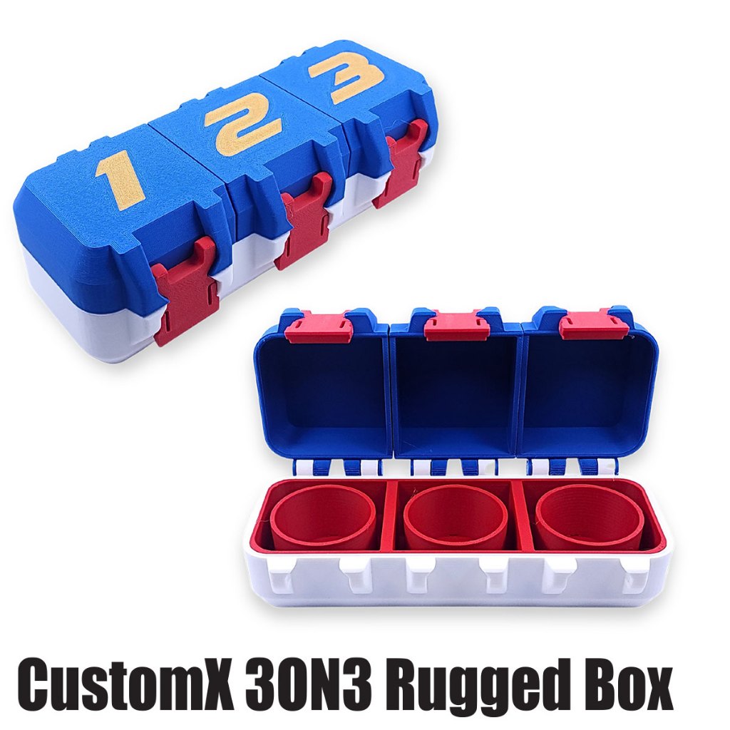 Beyblade 3-Compartment Open Box CUSTOMX3D 3on3 Bay Battle Case | Shopee ...