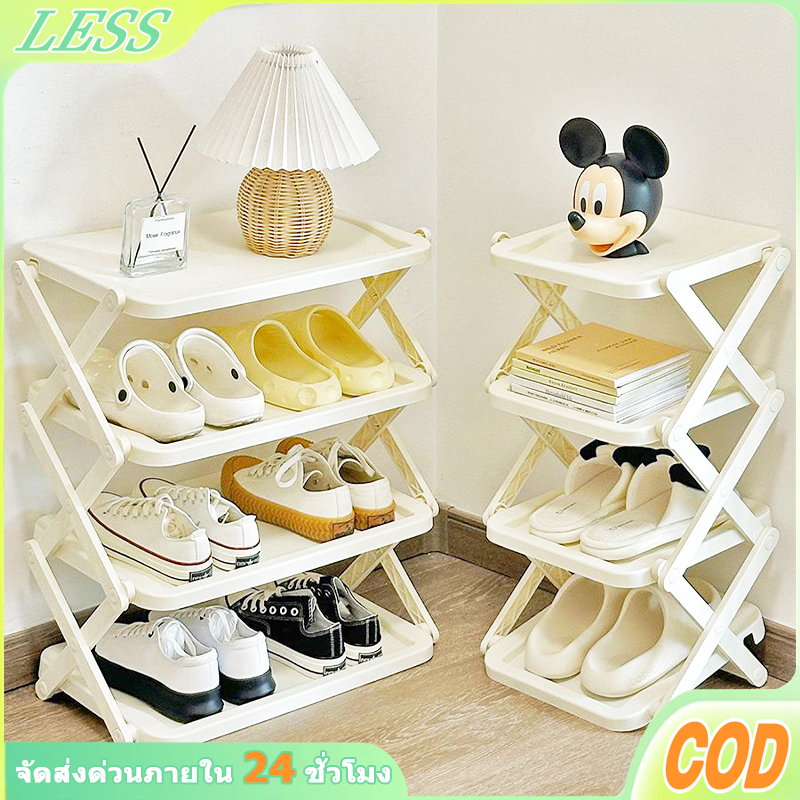 LESS 59-Layer Shoe Rack 3-Layer 4-Layer 5-Layer Thick Curtain Removable ...