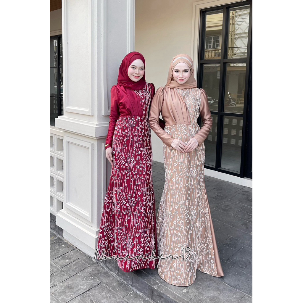 Daisy Model Islamic Dress Muslim Party Wedding Bridesmaid Set Elegant Dress  Not Including Cover November19 Brand