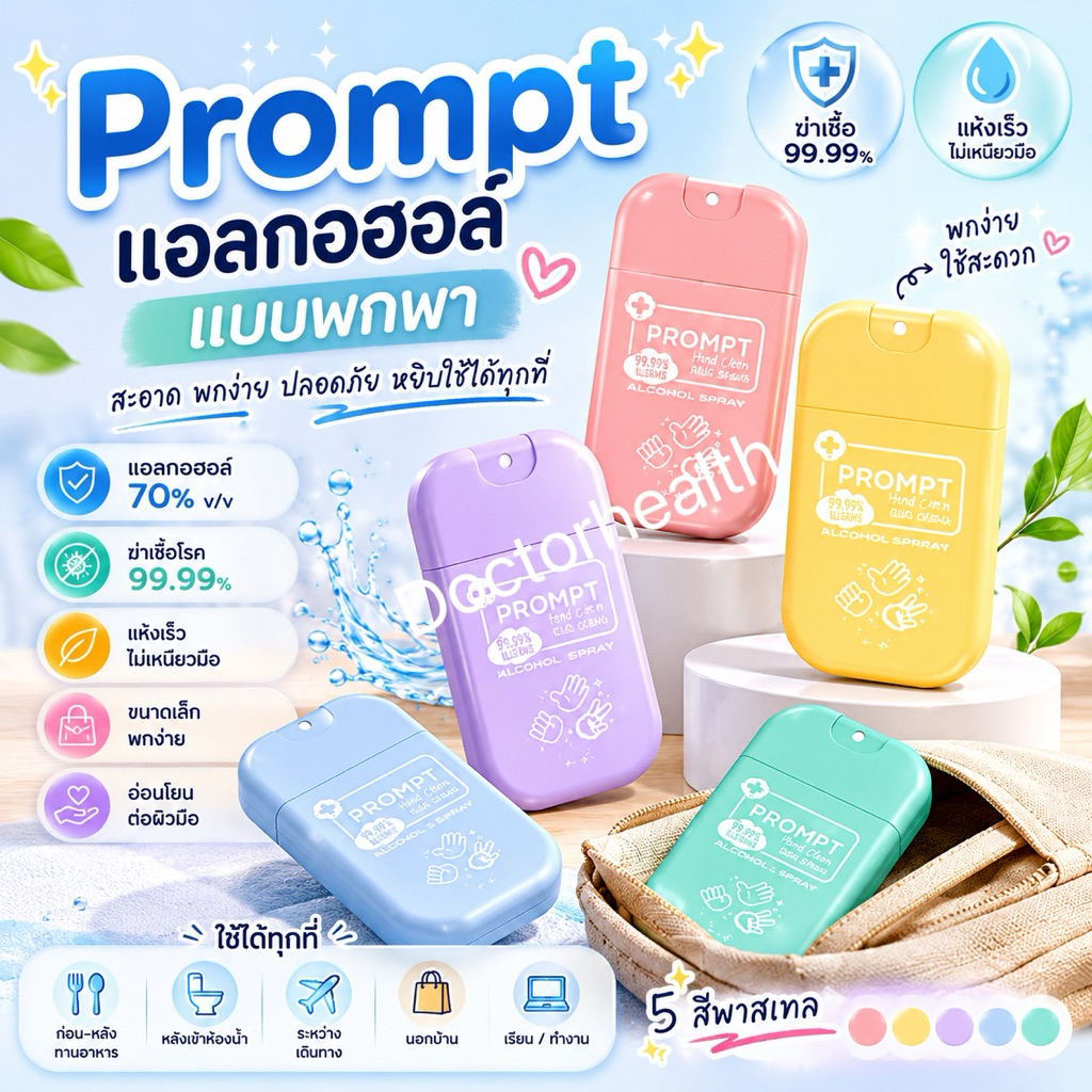 PASTEL Collection Prompt Alcohol Hand Spray 30ml | Shopee Malaysia