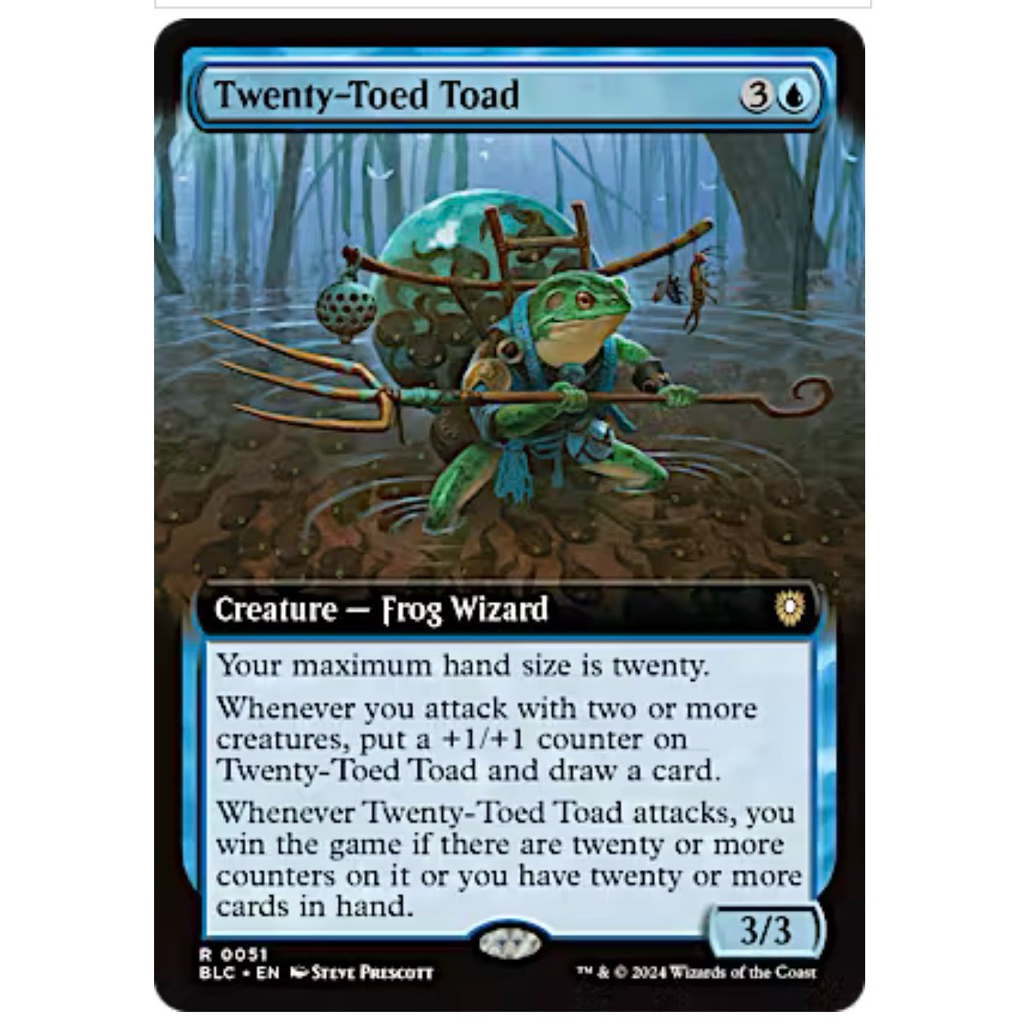 Bloomburrow Commander Decks Variants: Twenty-Toed Toad (0051-Extended ...