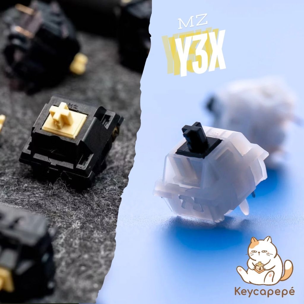 Keygeek x MZ Y3x linear switch (10 Pieces) Y3 pre lubed 1 Stroke ...