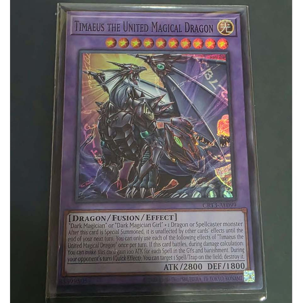 Yu-Gi-Oh Asia English: Timaeus The United Magical Dragon Super Rare ...