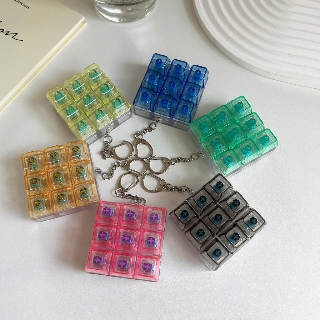 Keychain With Push Button Keyboard Shape Hanging Key Chain Shipped From ...