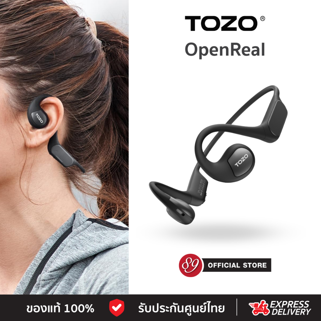 Thai Warranty TOZO OpenReal Bluetooth Headphones Wireless Open-ear ...