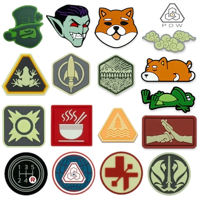 PDW Cat Eye Small Symbol Glow In The Dark The Back Is Velcro Attached ...