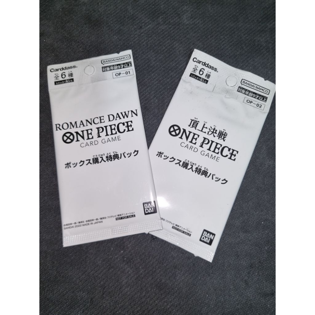 One Piece Card Game Box Topper Pack From OP01 And OP02 | Shopee Malaysia