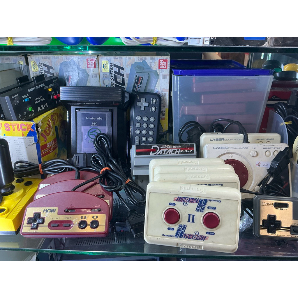 Famicom Hori Commander Pad Hudson Capcom And Others FC Network Joystick ...