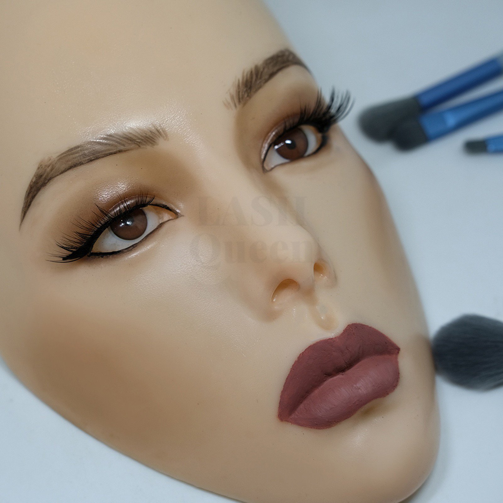 LASH QUEEN 5d Model for makeup Practice Mask Mannequin Silicone ...