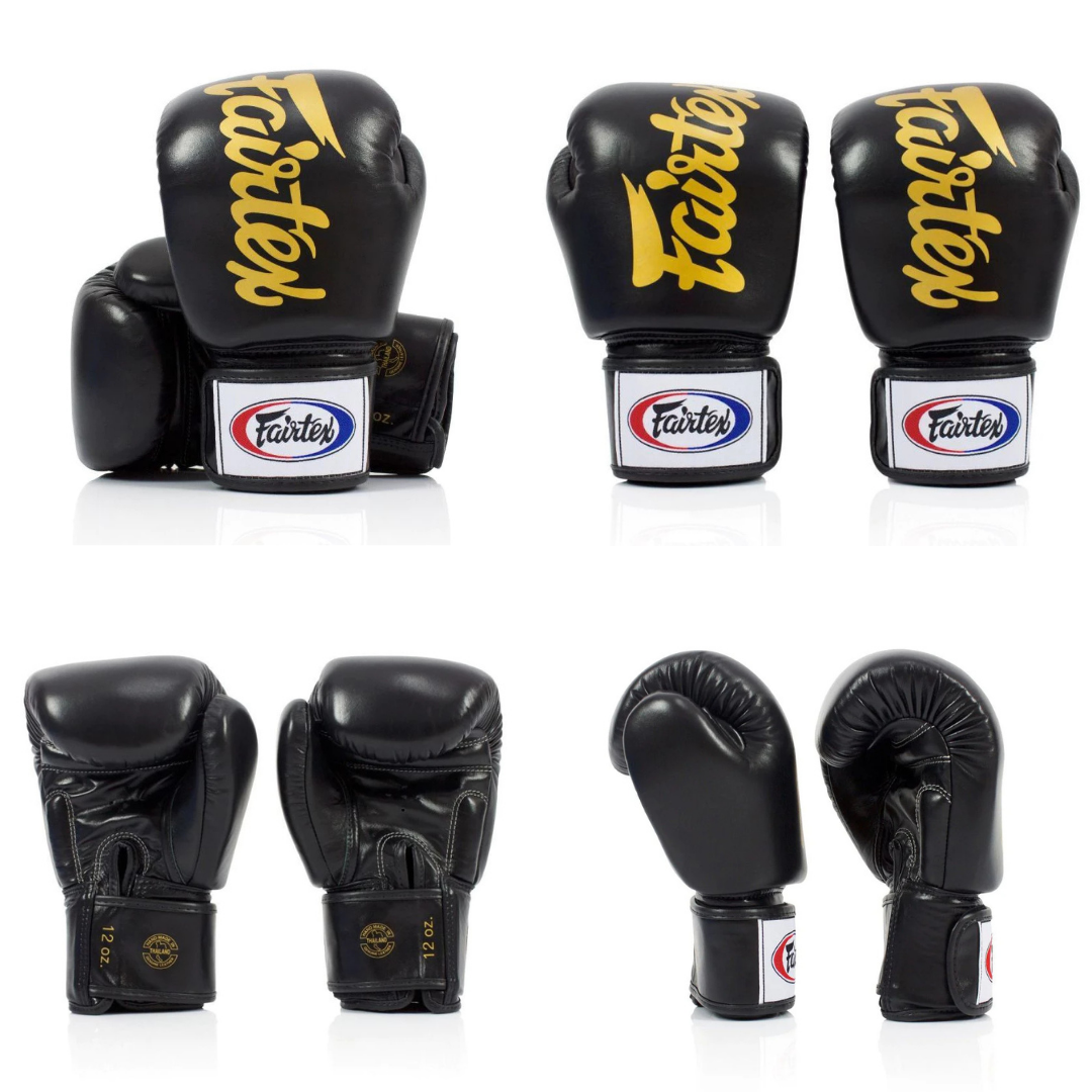 Gants De Boxe Fairtex BGV19 Deluxe Tight Fit – Cuir Premium, Pré-Courbés, Fermeture Velcro, Mousse Multicouche – Pro Et Amateur