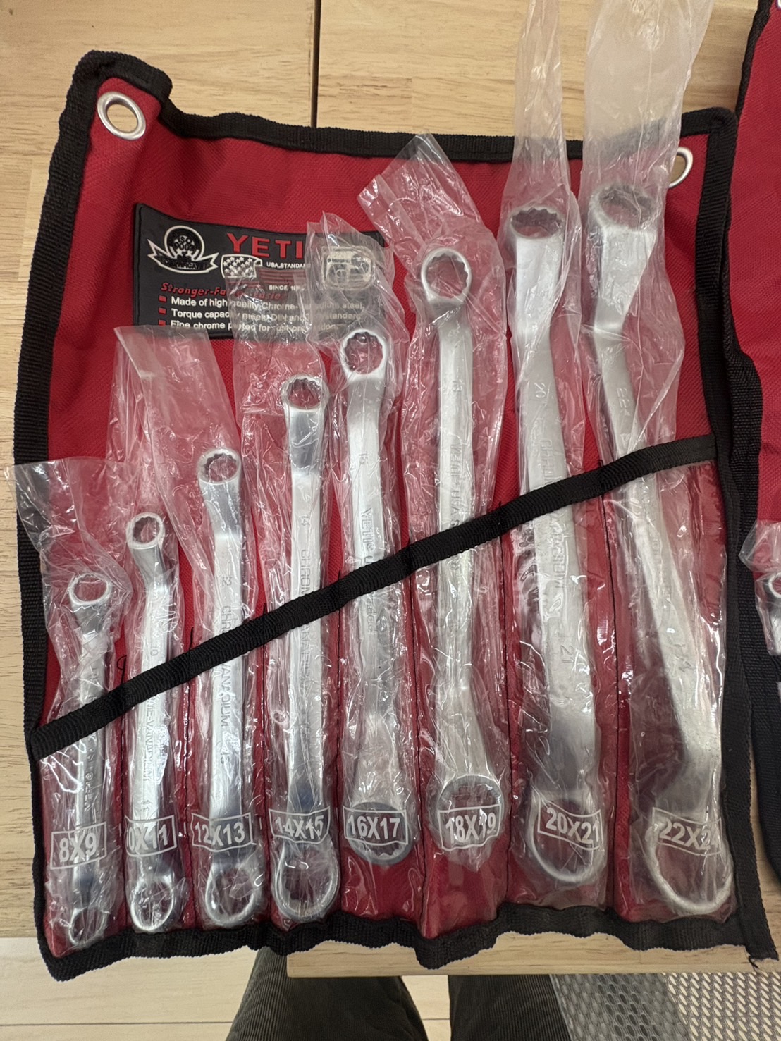YETI Ring Wrench Set 8- 24 MM [Yetti] 8 Pieces/6- 32 [Yent] 12 Pieces ...