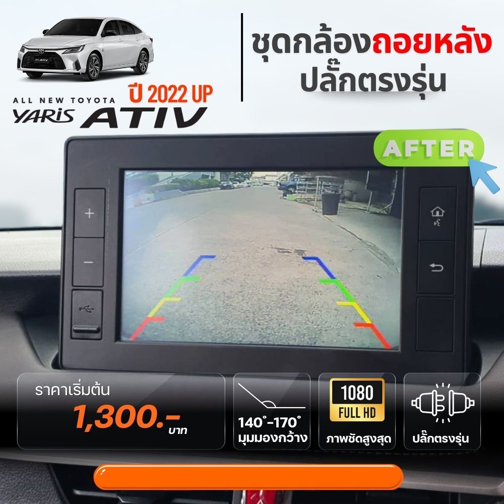 Original Screen Reversing Camera Kit Toyota Yaris Ativ 2022+ Factory ...