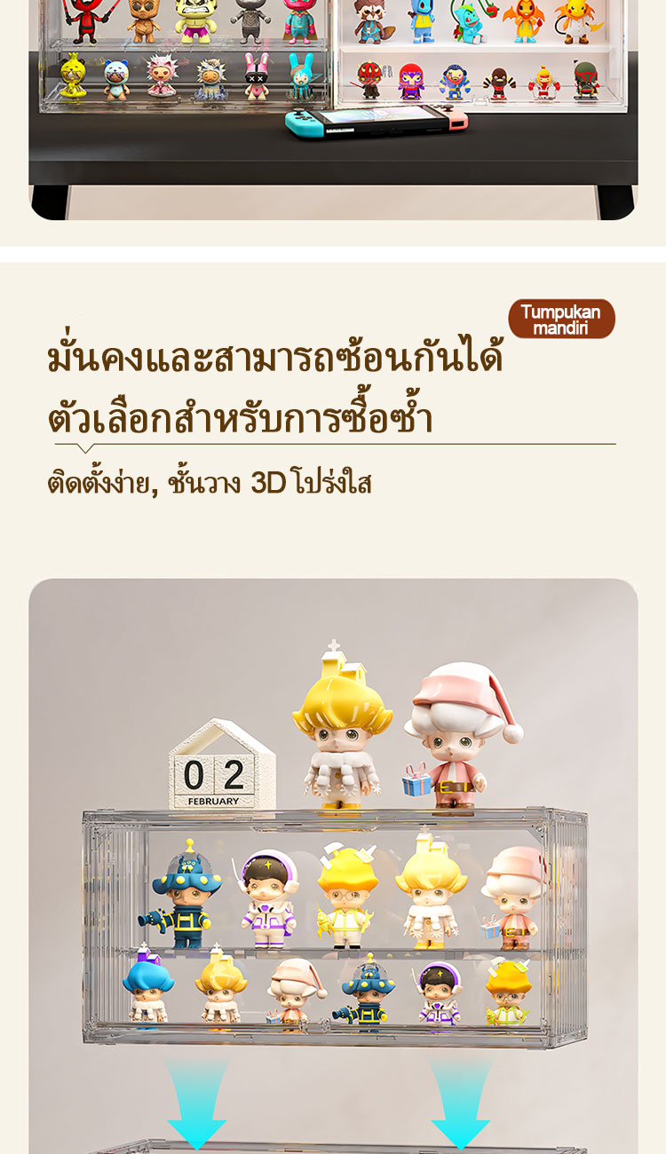 Model Box Showcase art toy Storage Display labubu | Shopee Malaysia