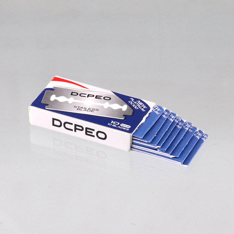 DCPEO Stainless Blade 2 Sharp Razor 1 Box 100 Blades Eyebrow Shaving ...