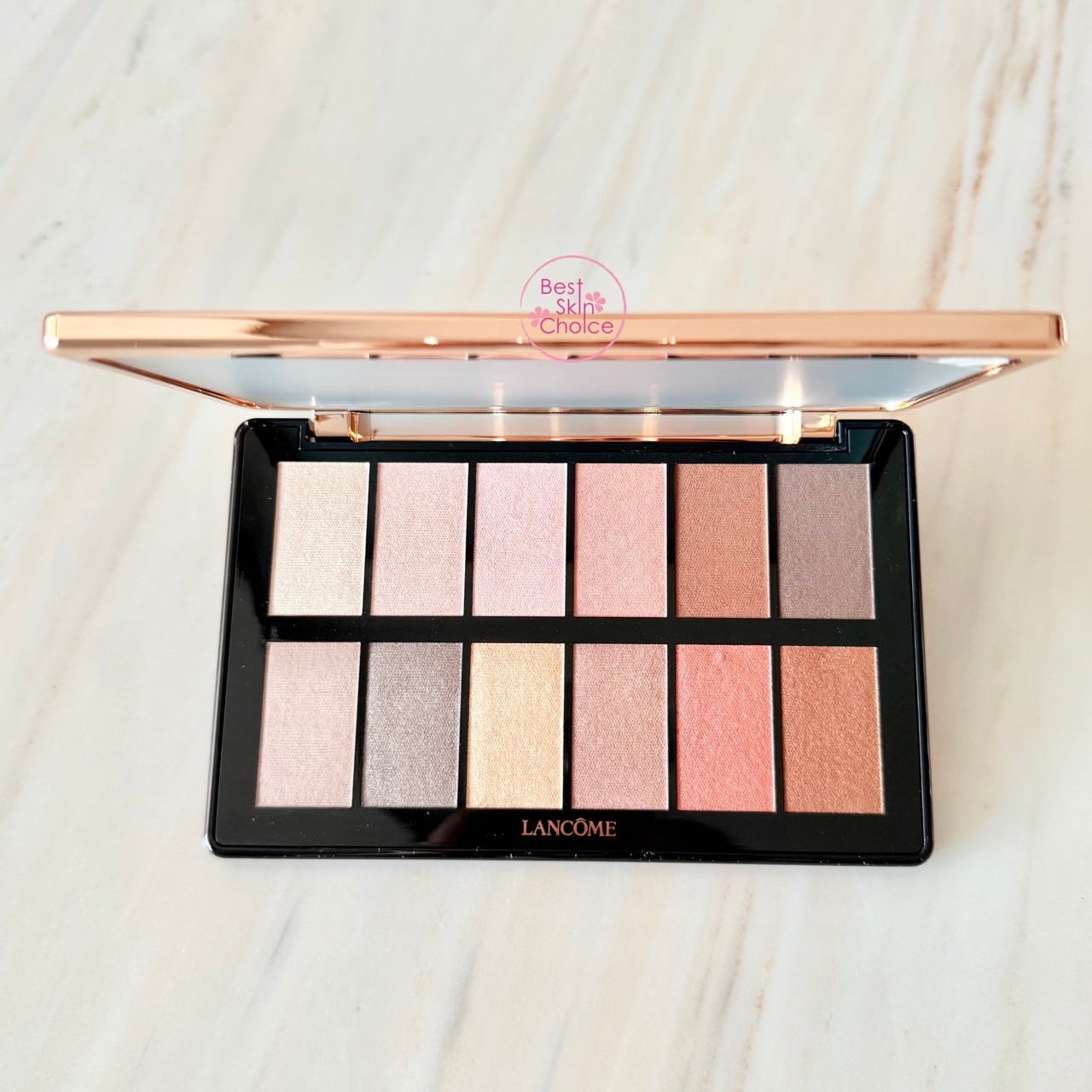 Lan com e Eye & Face Palette Holiday 2024 Rose Gold 12 Shadow Limited ...