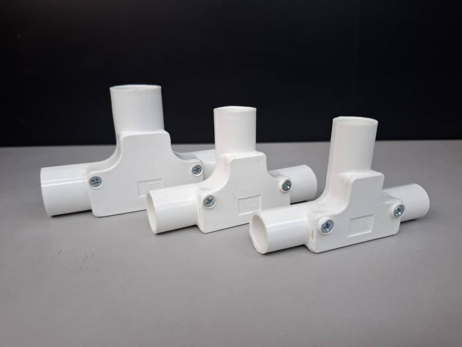 (Set Of 10) White PVC Pipe Fittings. Wiring Work Nano 16 Mm 20 25 32 ...