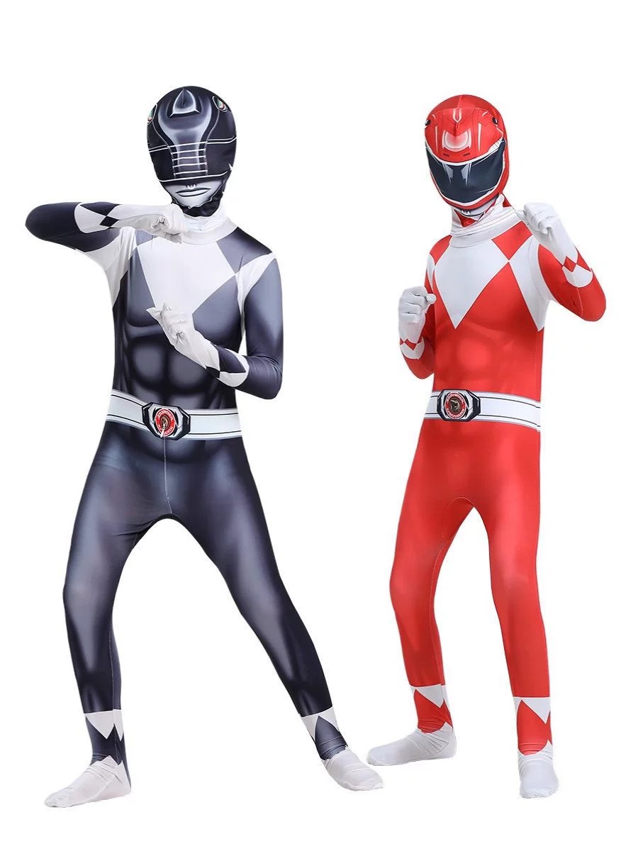 Power Rangers Superhero Set Cosplay Costume Kamen Rider Fancy Dress ...