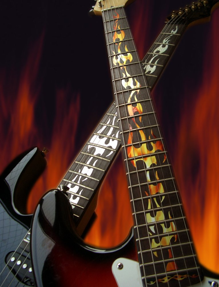 Fire Flames Inlay Sticker for Guitar | Shopee Malaysia