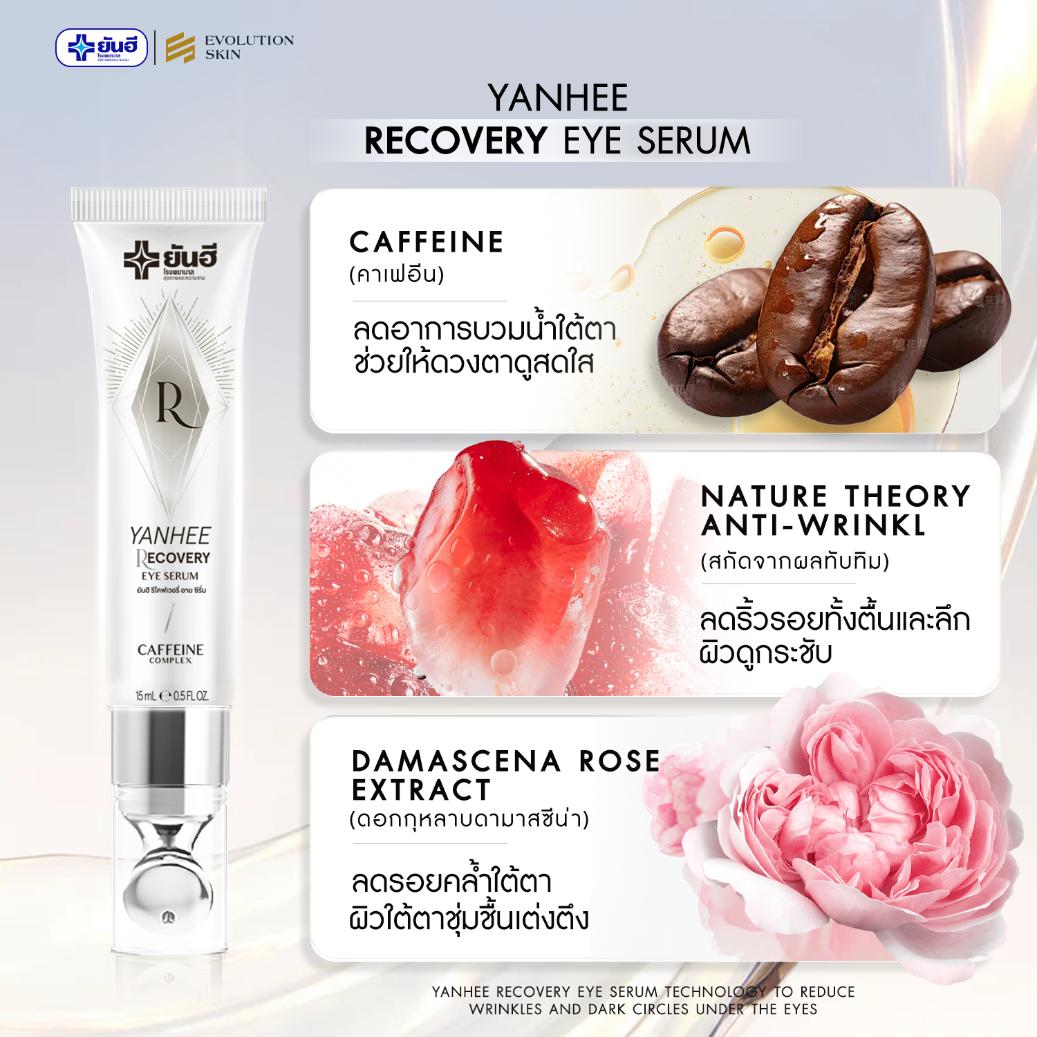 3.3 Yanhee Recovevery Eye Serum Care [3 Tubes] Body Lotion 1 Tube+Guasa ...