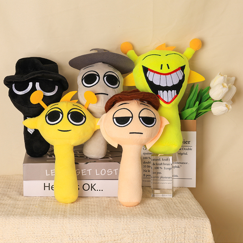Thai Send Sprunki PlushToy Incredibox Gray Game Stuffed Doll Bag ...