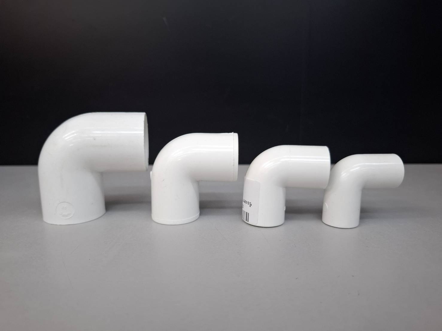 (Set Of 10) White PVC Pipe Fittings. Wiring Work Nano 16 Mm 20 25 32 ...