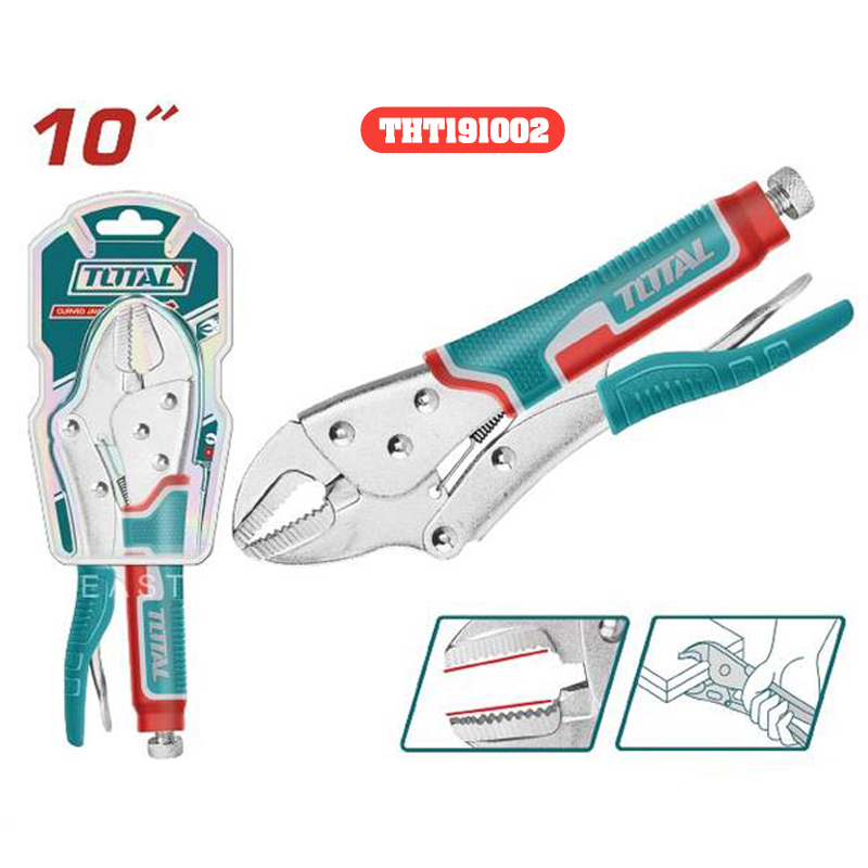 Total Locking Pliers 10 Inch Straight Mouth THT191002/Tht Curved ...