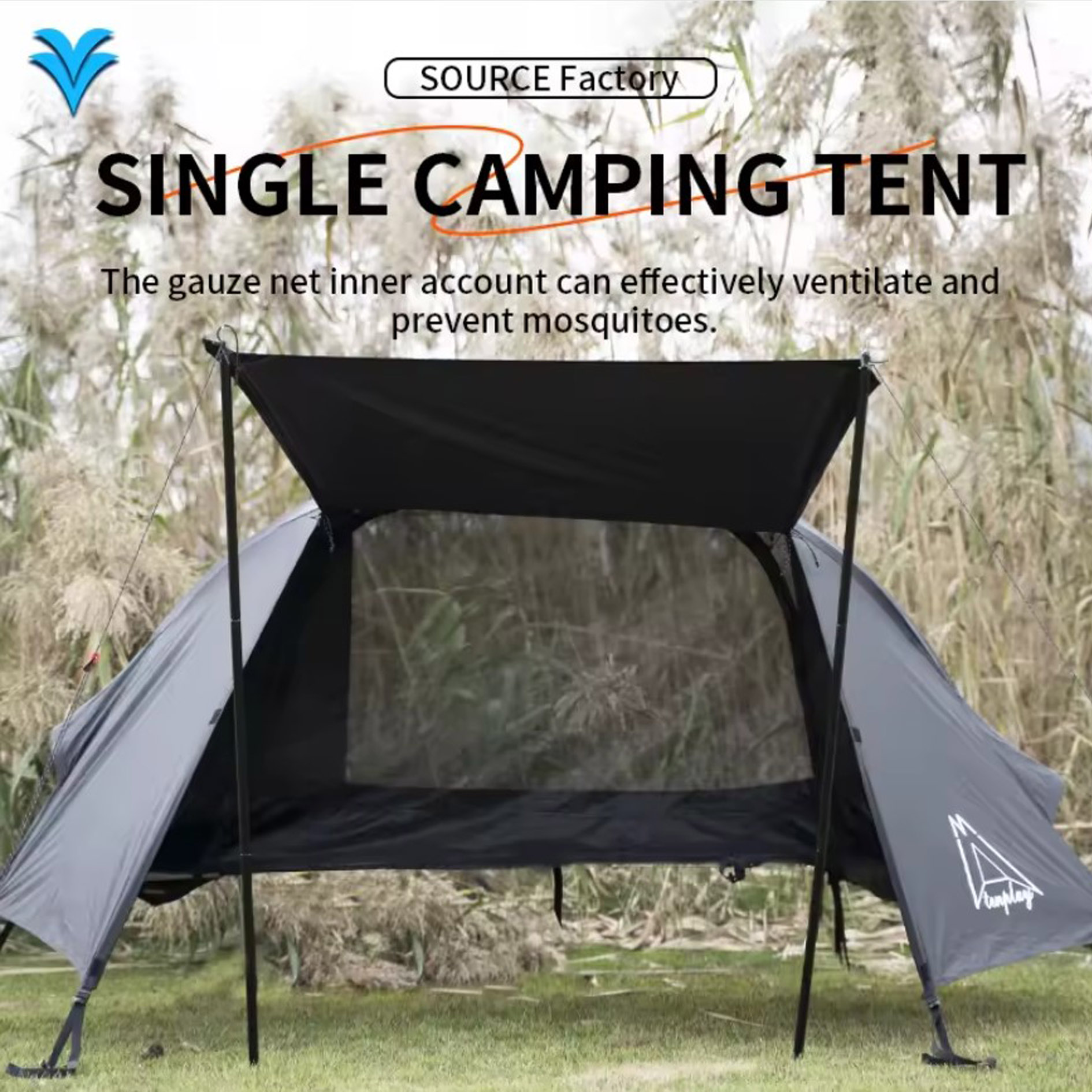 TENPLAY Ultraleicht Zelt 1 Person - 0,97kg, Wasserdicht PU5000, 20D Nylon