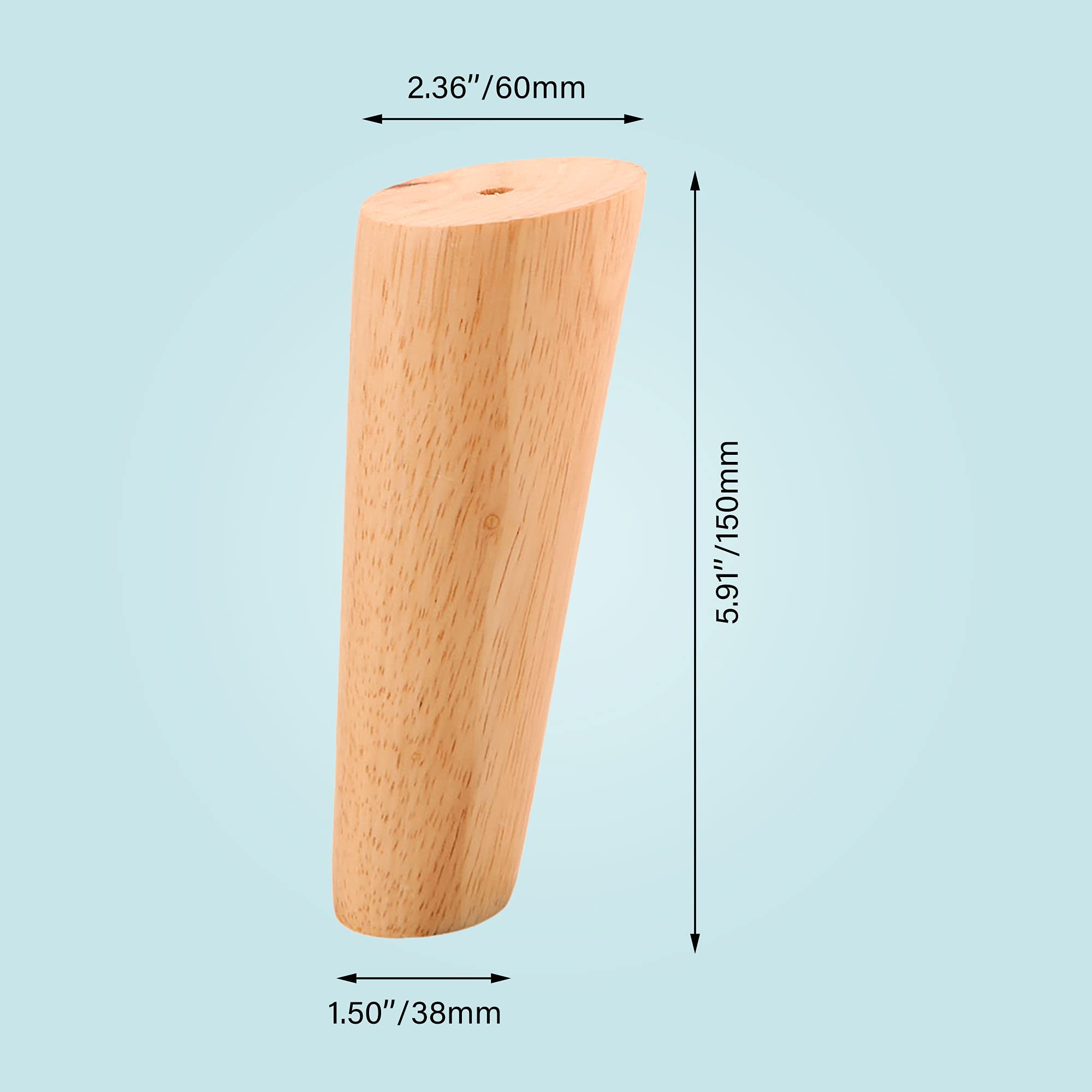 8/10/15/20 Cm The Slanting Rubber Wood Furniture Legs Are Beautiful ...