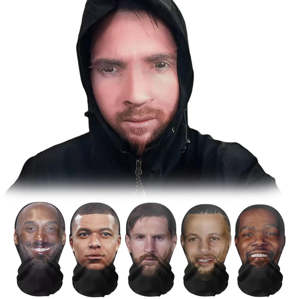 Celebrity Face All Mask 3D Facial View Full Simulation Headgear For ...