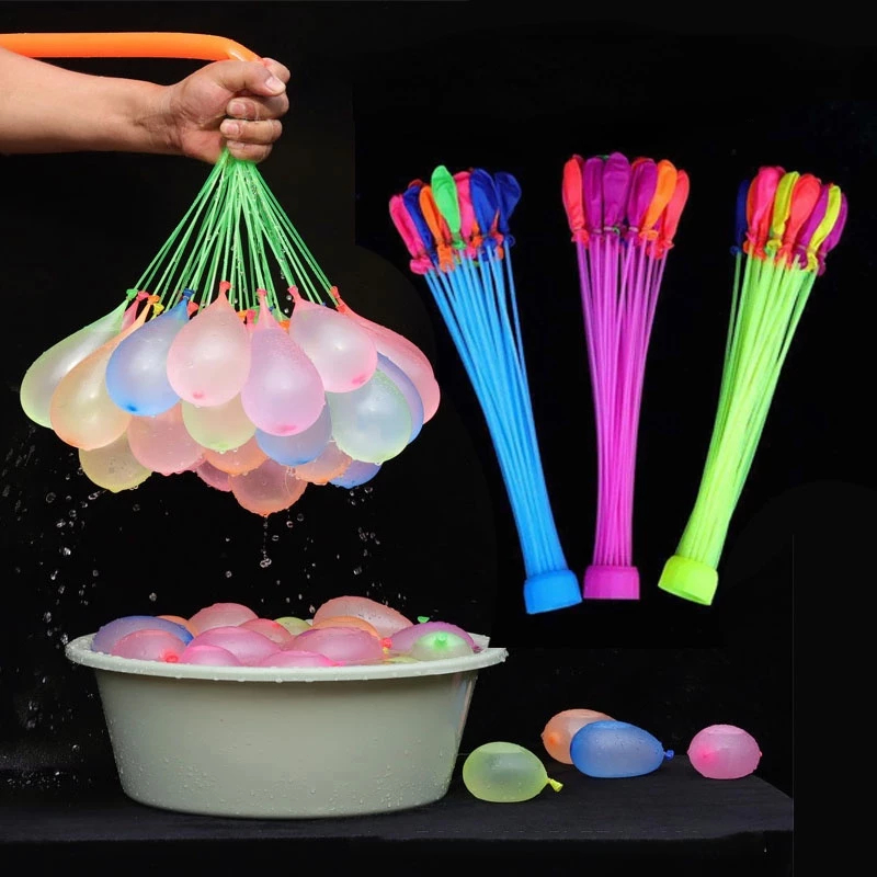 3 Bouquet Of Water 111 Balls Assorted Colors Balloons Come With Tap ...